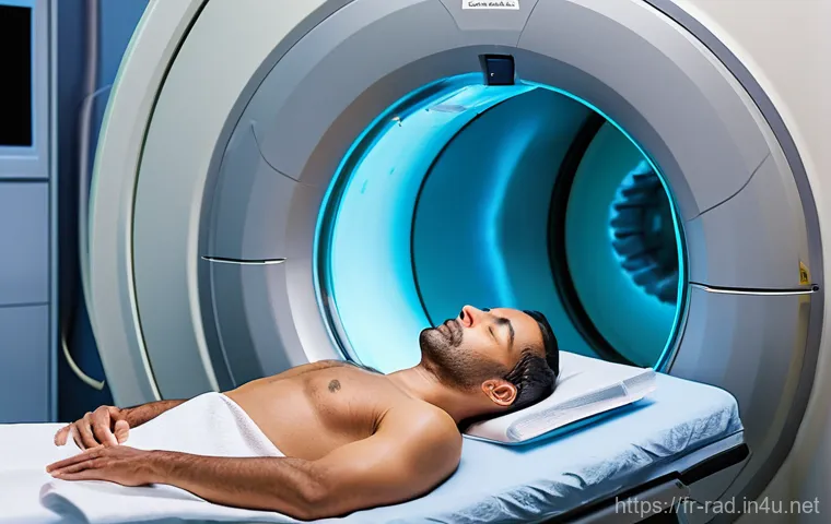MRI 촬영 전 주의사항 - **Prompt 2: Removing Metallic Items Before MRI**
    "A candid, well-focused image of an adult, fema...
