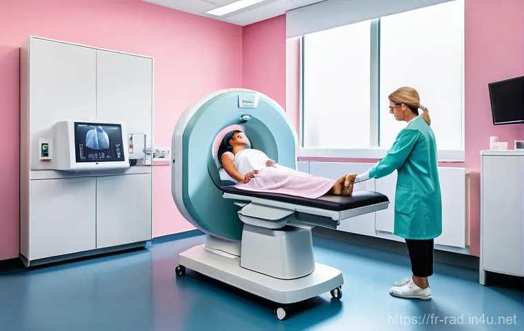 유방암 영상 검사 장단점 - **Prompt for a Modern Breast Cancer Screening Environment (Mammography/Tomosynthesis):**
"A clea...