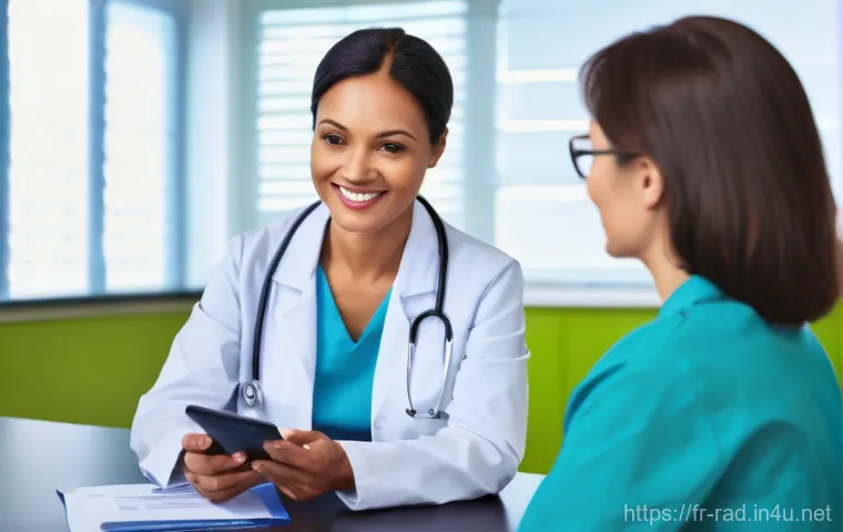 유방 촬영 검사 후기 - **Prompt 2: Reassuring Mammography Experience**
    "A clean, professional, and well-lit image insid...
