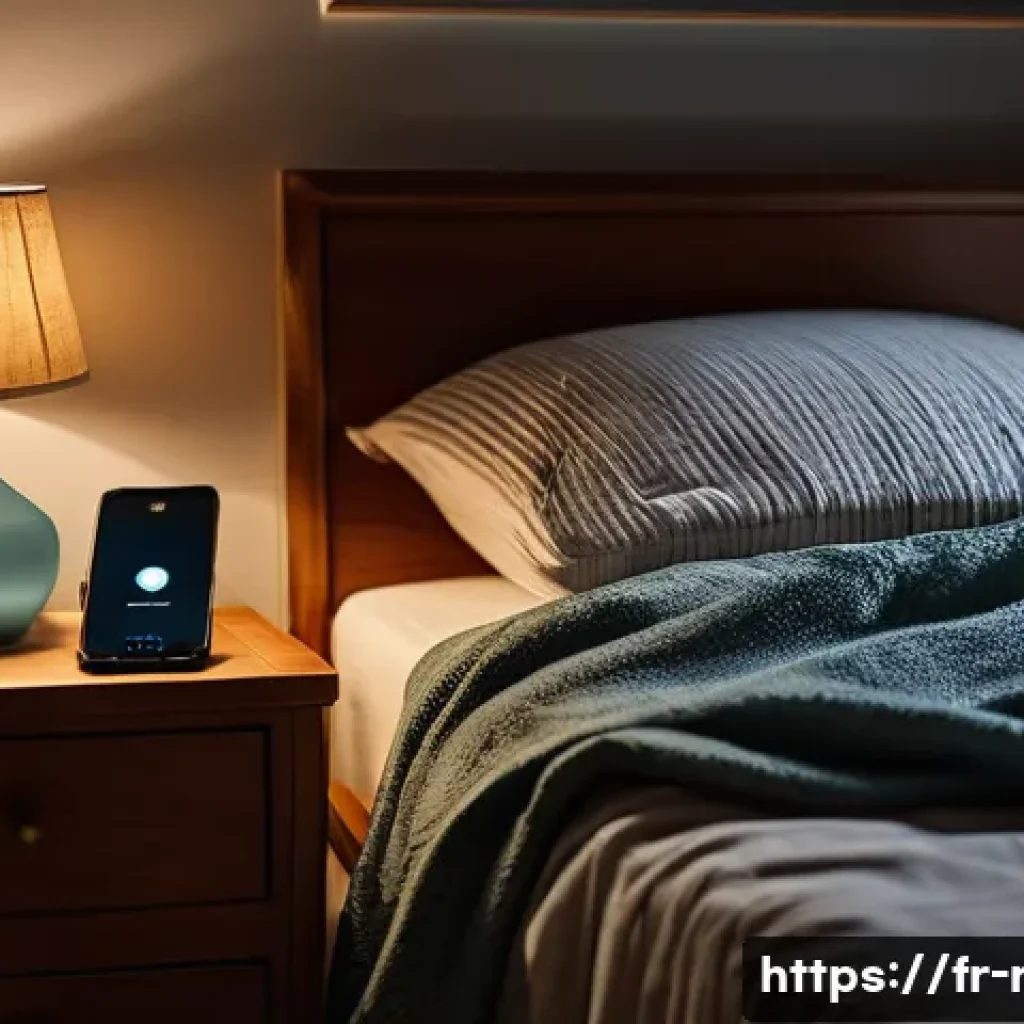 방사선 노출 최소화 팁 - **Prompt 1: Serene, Low-Radiation Bedroom**
"A cozy and peaceful bedroom scene at night. The roo...